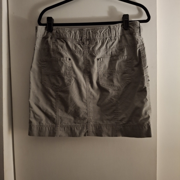 Dalia Collection Women's Light Gray Cargo Mini Skirt - Picture 2 of 8